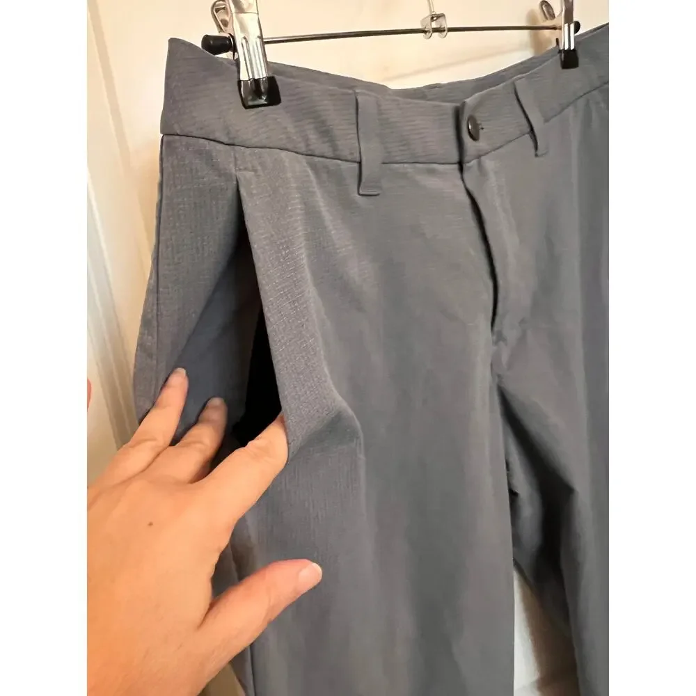Lululemon ABC Slim-Fit Performance Trousers grey Sz 30 Golf Athleisure Old Money